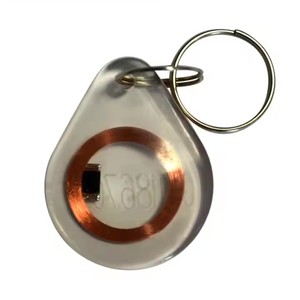 Clé RFID personnalisée GSC Getsmart 125KHz LF EM4305 T5577/13.56MHz HF F08 réinscriptible, plusieurs porte-clés étanches en plastique ABS NFC vierges - Product Image 5