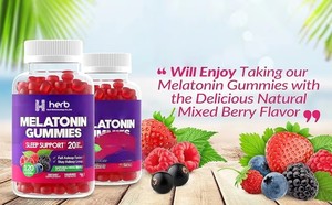 Gummies de sommeil bio véganes à marque privée OEM/ODM pour enfants, sans sucre, pour un sommeil profond et réparateur, avec mélatonine - Product Image 6