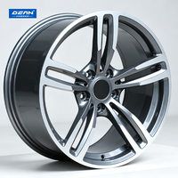 Pour BMW-300 DEAN FORGED DP215 17/18/19/20" Gris canon finition usinée Alliage d'aluminium 6061 Cinq branches Léger Personnalisé