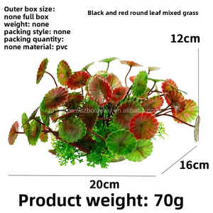 Vente en gros 12cm Simulation PVC Waterweed Mixte En Plastique Fleurs Herbe Ornement Offre Spéciale Fish Tank Aquariums Accessoires - Product Image 4