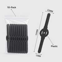 Tuoyue 10 pièces Lames en plastique noir pour tondeuse à gazon, accessoires pour tondeuse à gazon à batterie lithium 24V