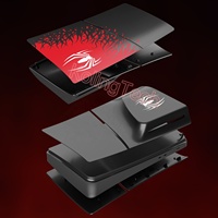 Nouveaux panneaux latéraux anti-poussière séparés personnalisés plaque frontale en araignée pour PS5 Slim Console plaques de couverture accessoires pour Playstation 5 Slim