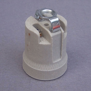 Lamp Holder Ceramic <strong>E27</strong> With/Without Bracket Waterproof White Straight for LED Bulb <strong>E27</strong> Bulb Holder Ceramic Light Socket - Product Image 2