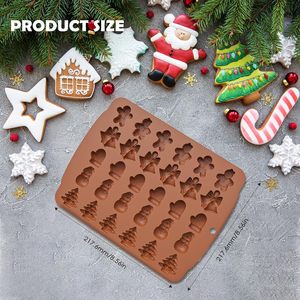 แม่พิมพ์ช็อกโกแลตสำหรับตกแต่งคริสต์มาส ทำจากโพลีคาร์บอเนตพลาสติก สำหรับทำเค้ก ใช้กับอาหาร สำหรับใช้ในเชิงพาณิชย์ - Product Image 3