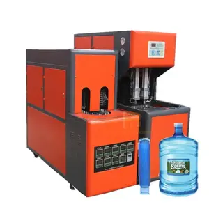 Small Scale Manual Type Semi Automatic 1L 3L 5L 10L Pet Plastic Mineral Water Oil Beverage Bottle Blowing Molding Machine