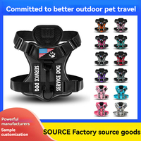 Harnais pour chien Oxford MOLLE System Sac à dos Compatible Chasse Respirant Durable Pet Vest Harness Dog Outdoor