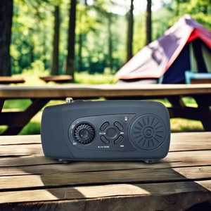 Lecteur de cassettes portable FM étanche 2000 mAh, radio <span class=keywords><strong>DAB</strong></span>, mini lampe torche solaire et à manivelle pour les tremblements de terre et les intempéries - Product Image 5