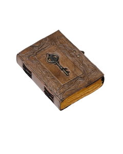 Vintage Leather Journal <b>with</b> <b>Lock</b> Hardcover Key <b>Diary</b> Notebook Antique Deckle Edge Sketchbook for Writing Drawing and Gifts - Product Image 6