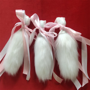 2 colori Sexy giochi di Cosplay erotico in lega di alluminio anale Plug Ass giocattolo da donna bianco <span class=keywords><strong>rosa</strong></span> <span class=keywords><strong>coda</strong></span> di volpe da donna erotico regalo in metallo materiale - Product Image 4