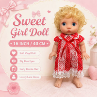 Poupée réaliste en silicone souple de 16 pouces, corps entier, fille reborn, peau 3D réaliste, princesse, poupée de simulation, à habiller, cadeau d'anniversaire pour enfants