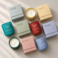 Vente flash - Bougie en cire de soja en verre de 8 oz - Bougie parfumée personnalisée avec coffret cadeau de luxe