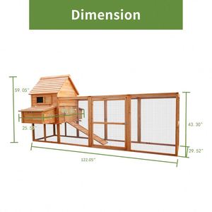 Gallinero grande de madera impermeable personalizado al por mayor de fábrica superventas a la venta - Product Image 6