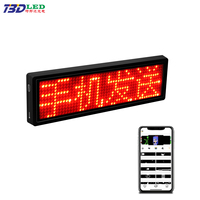 Beliebte Light Up Led Staff Namensschild Flexible programmier bare Nachricht LED-Namensschild Mini Led Mobile Display