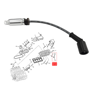 Câble d'allumage Chevrolet Gmc 12716289, câble de bougie haute tension pour la réparation et le remplacement du moteur - Product Image 1