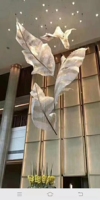 Lumière de projet de designer Conception spéciale Forme spéciale Lustre en cristal personnalisé pour l'entrée du hall de l'hôtel, etc.