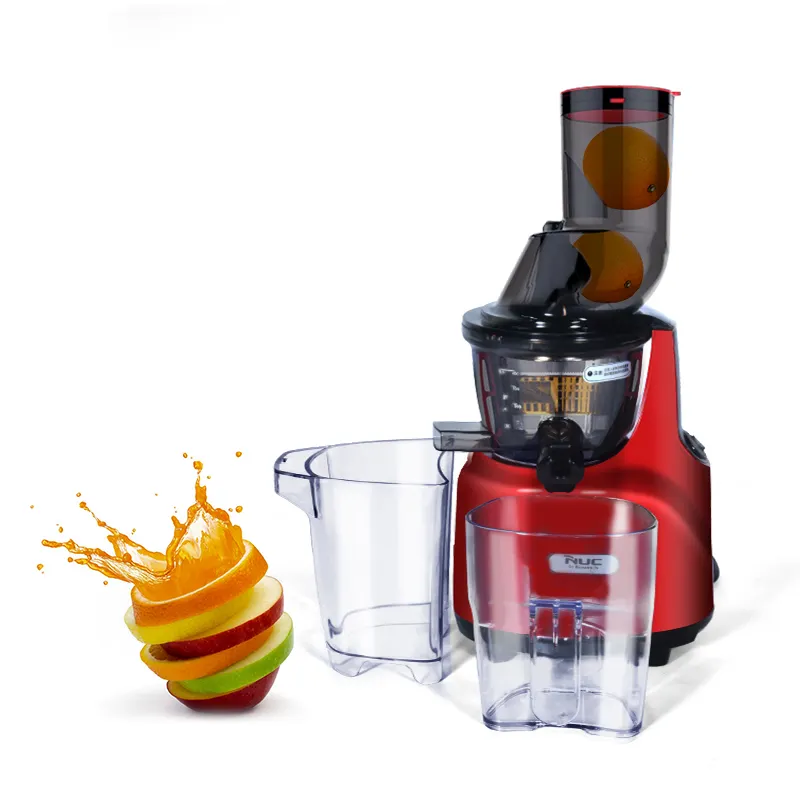 Wide Chute Slow Masticating Juicer BPA FREE Cold Press Juice Extractor for High Nutrient Fruit and Vegetable Juice