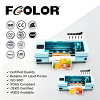 Impresora de Etiquetas a Color FCOLOR Roll to Roll A3 Mini para Impresión de Etiquetas de Botellas de Cerveza, Alimentos y Agua