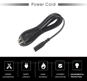 ปลั๊กไฟ AC ขนาด 6 ฟุตของสหรัฐอเมริกา NEMA 1-15P IEC C7 ทองแดงบริสุทธิ์สำหรับเครื่องพิมพ์คอมพิวเตอร์เอกซ์บอกซ์วัน เอส - Product Image 5