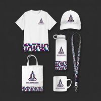 Ensemble cadeau promotionnel, vêtements de marque, souvenir, t-shirt personnalisé, casquette, cordon, ensemble de bouteilles, kit de cadeaux marketing