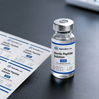Étiquettes personnalisées pour flacons de 3 ml, 5 ml, 10 ml, 20 ml, 30 ml, étiquettes adhésives en vinyle imperméables pour peptides, étiquettes pour cosmétiques
