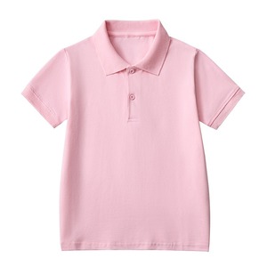 Polo à manches courtes pour enfants, t-shirt blanc pour l'école primaire - Product Image 4