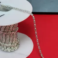 Chaîne en argent sterling 925 en gros d'usine, chaîne à perles motif eau, fournitures de fabrication de bijoux pour colliers et bracelets