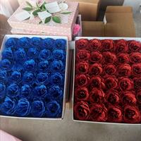 Buket Bunga Kristal Rose Gold 50pcs Langsung dari Pabrik Super Z, Biru Enchantress, untuk Hari Valentine, Glitter DIY Berkualitas Tinggi