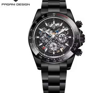 Reloj Deportivo Mecánico de Esqueleto PAGANI DESIGN para Hombre, 40 mm, Acero Inoxidable de Lujo, Resistente al Agua 10 Bar, Automático, Zafiro - Product Image 1