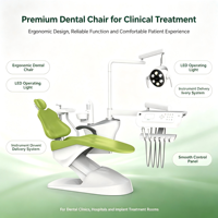 Fauteuil dentaire ergonomique réglable avec lampe d'opération pour usage dentaire humain, traitement des dents et gestion des maladies buccales