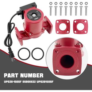Pompe de circulation WWEIQI UPS26-150SF 1/2 HP 115V 3 vitesses en acier inoxydable pour recirculation d'eau chaude - Product Image 2