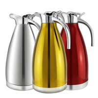 Carafe thermique en acier inoxydable pour eau chaude, carafe à eau isolée, Pots à café et bouilloire à thé