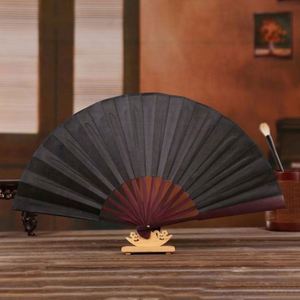 Éventails pliants personnalisés en tissu et bambou, peints sur mesure pour festivals - Product Image 4