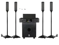 Tonewinner Sistem Suara Teater Rumah, Sistem Audio Speaker Pemutar Karaoke Profesional, Speaker Teater Rumah Batu YX-01, Surround Sound