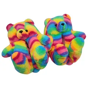 Mehrere Designs Innen schuhe Hausschuhe Hausschuhe Teddybär Hausschuhe für Frau