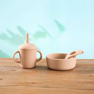 ชุดเอี๊ยมซิลิโคนสำหรับเด็กแขนยาวพิมพ์ลาย BPA ฟรีออร์แกนิกกันน้ำ - Product Image 4