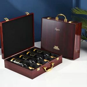 Scatola di carta High-end scatola di legno formato personalizzato e colore per il vino rosso liquori liquori packaging - Product Image 1