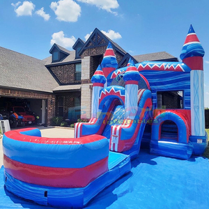 Castillo inflable comercial para exteriores con tobogán para fiestas infantiles - Product Image 6
