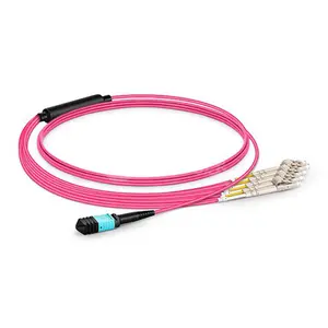 MPO-LC/UPC multi mode OM4 50/125 волоконный патч-корд LSZH 8 ядер 1 м вентилятор/выход волоконный кабель
