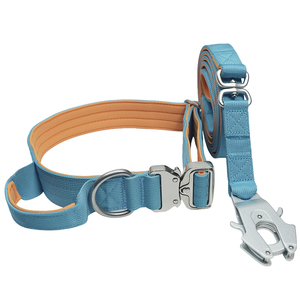 Ensemble collier et laisse tactiques premium pour chien, nylon robuste avec rembourrage en néoprène et mousqueton métallique, laisse d'entraînement durable pour chien - Product Image 6