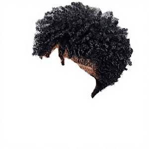 ท็อปเปอร์ผมแท้ธรรมชา<span class=keywords><strong>ต</strong></span>ิสำหรับผู้หญิง ขนาด 12 มม. สีดำ ผมอินเดียแท้แบบเรมี่ ดีไซน์เกลียวสปริง แบบถักโครเชต์ ผมสั้นหยิก  ฐาน PU บาง - Product Image 3