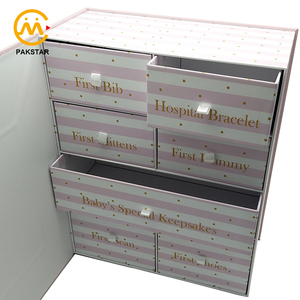 Custom Gold Hot Stamping logo Cardboard Advent Calendar Drawer Style <strong>Baby</strong> Trinket Packaging <strong>Keepsake</strong> Magnetic <strong>Box</strong> - Product Image 6