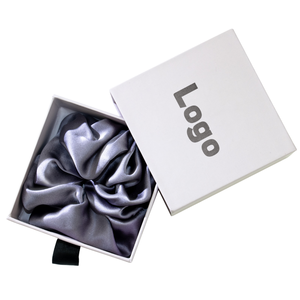 Boîte <span class=keywords><strong>d</strong></span>'emballage mince pour bandeaux en soie multicolores de 4 cm, avec logo personnalisable, pour mariage, emballage en carton personnalisé - Product Image 1