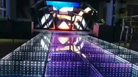 Chengwen Grace Infinite installation rapide DJ lumières sans fil 3D miroir aimant LED piste de danse