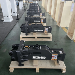 Casse-roche hydraulique silencieux de type boîte 68 mm avec système de lubrification automatique CE pour excavatrice de 3 à 7 tonnes, utilisé pour les travaux de démolition et de construction de tunnels - Product Image 4
