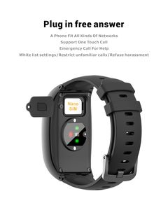 Appel senior SOS Bracelet Tracker GPS L17 Pro Bouton de chat 4G Soins de santé Appel bidirectionnel Montre intelligente Montre pour personnes âgées - Product Image 6