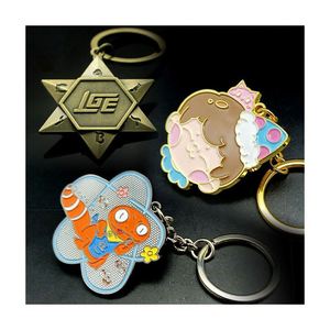 <b>Custom</b> Logo Keychain Vintage Style Metal Keychain with Cute Design Hard Enamel Alloy Iron Material Promotional Fashionable Print - Product Image 1