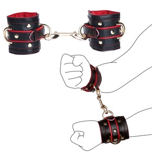 Esposas Acolchadas con Bloqueo para Principiantes, de Cuero de Microfibra, para Juegos Eróticos de BDSM para Adultos, Tienda de Dropshipping - Product Image 3