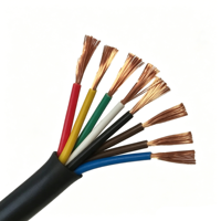 Câble de remorque souple en cuivre toronné avec gaine PVC, 7 fils, 10AWG, 12AWG, 14AWG, 16AWG, 18AWG – Vente directe usine
