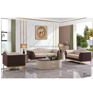 अच्छी गुणवत्ता स्टेनलेस स्टील फ्रेम सोफे सेट ग्रीन मखमल कवर उच्च घनत्व फोम भरने सोफे होटल हॉल घर विला के लिए - Product Image 4