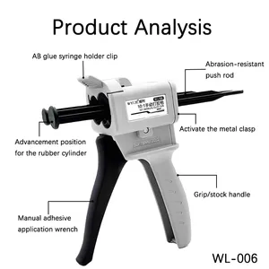 WYLIE WL-006 Push-Type Manual AB Glue Gun 10:1 Ratio for <strong>Mobile</strong> Phone Repair Glue Dispensing Rapid Glue <strong>Application</strong> <strong>Tool</strong> - Product Image 6